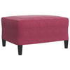 sofasæt 4 dele med hynder velour vinrød
