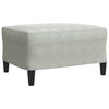 sofasæt 4 dele med hynder og bolsterpuder velour lysegrå