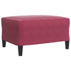sofasæt 4 dele med hynder og bolsterpuder velour vinrød