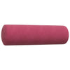 sofasæt 4 dele med hynder og bolsterpuder velour vinrød