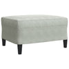 sofasæt 3 dele med hynder velour lysegrå