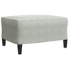 sofasæt 3 dele med hynder og bolsterpuder velour lysegrå