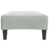 fodskammel 77x55x31 cm velour lysegrå