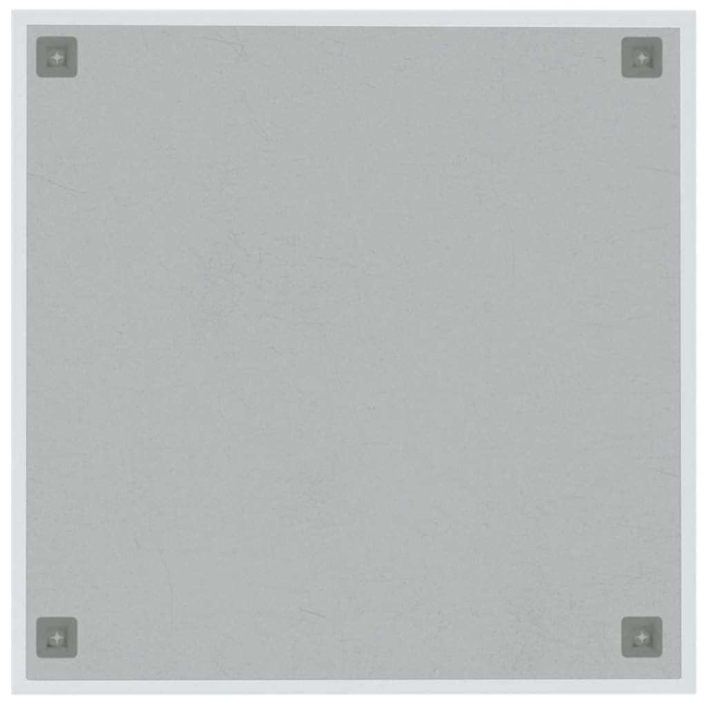 væghængt magnettavle 60x60 cm hærdet glas hvid