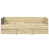 daybed med skuffer uden madras 90x190 cm sonoma-eg
