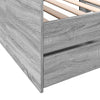 daybed med skuffer uden madras 90x200 cm grå sonoma-eg