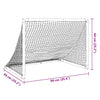 fodboldmål til børn 90x64x64 cm foldbart sort