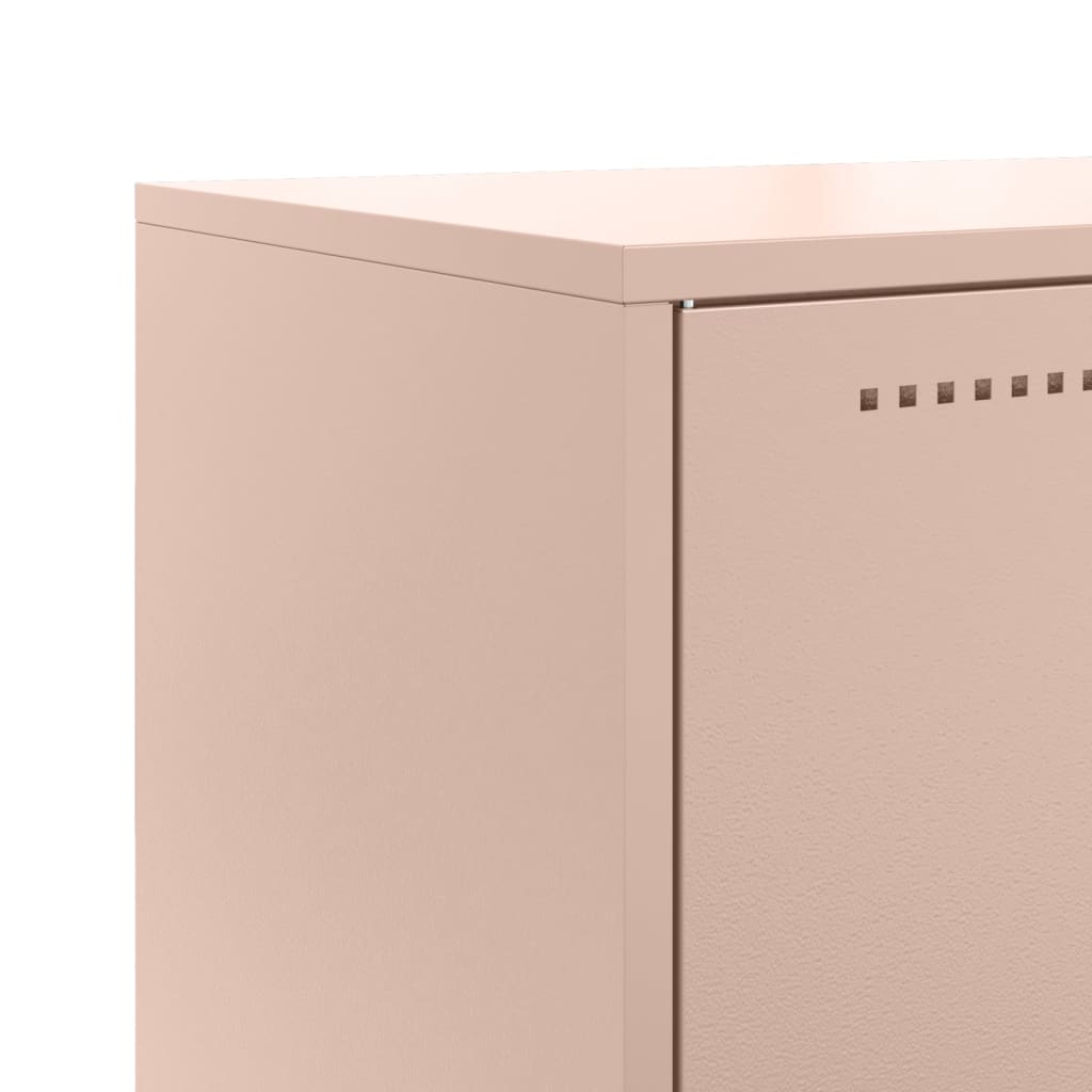 skab 68,5x38,5x107 cm stål lyserød