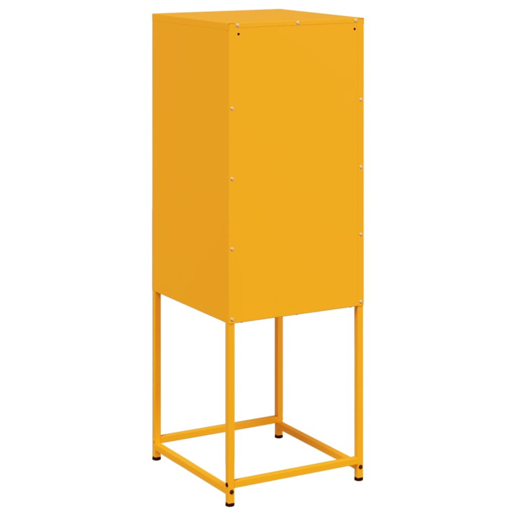 højskab 36x39x107 cm stål sennepsgul
