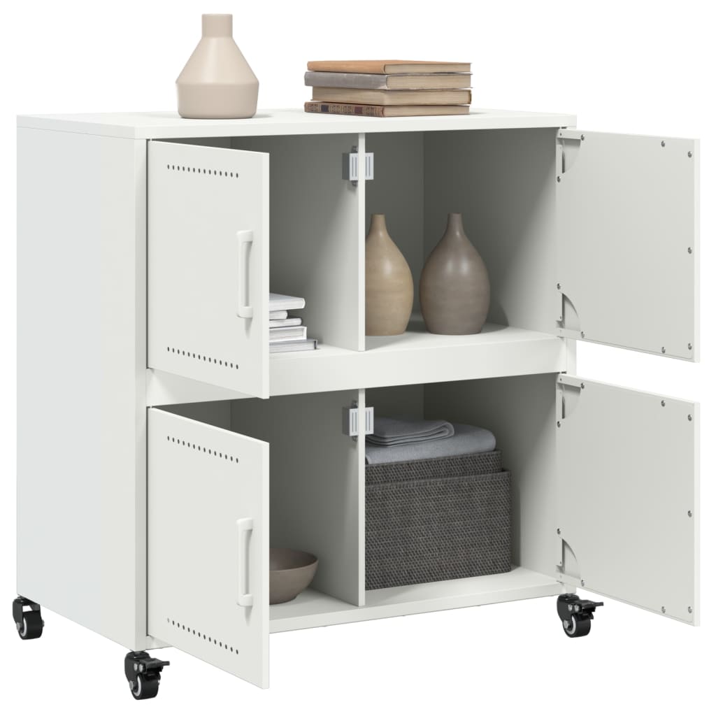 skab 68x39x72 cm stål hvid