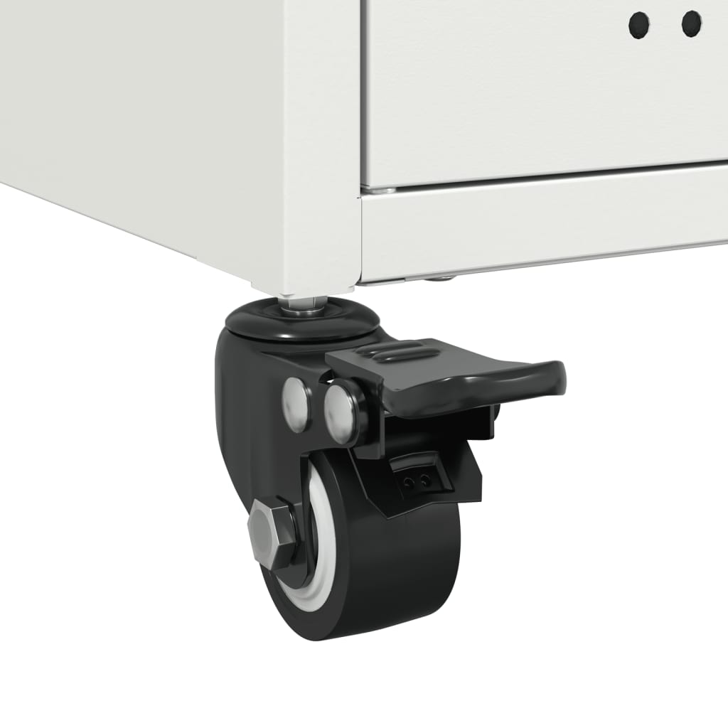 skab 68x39x72 cm stål hvid