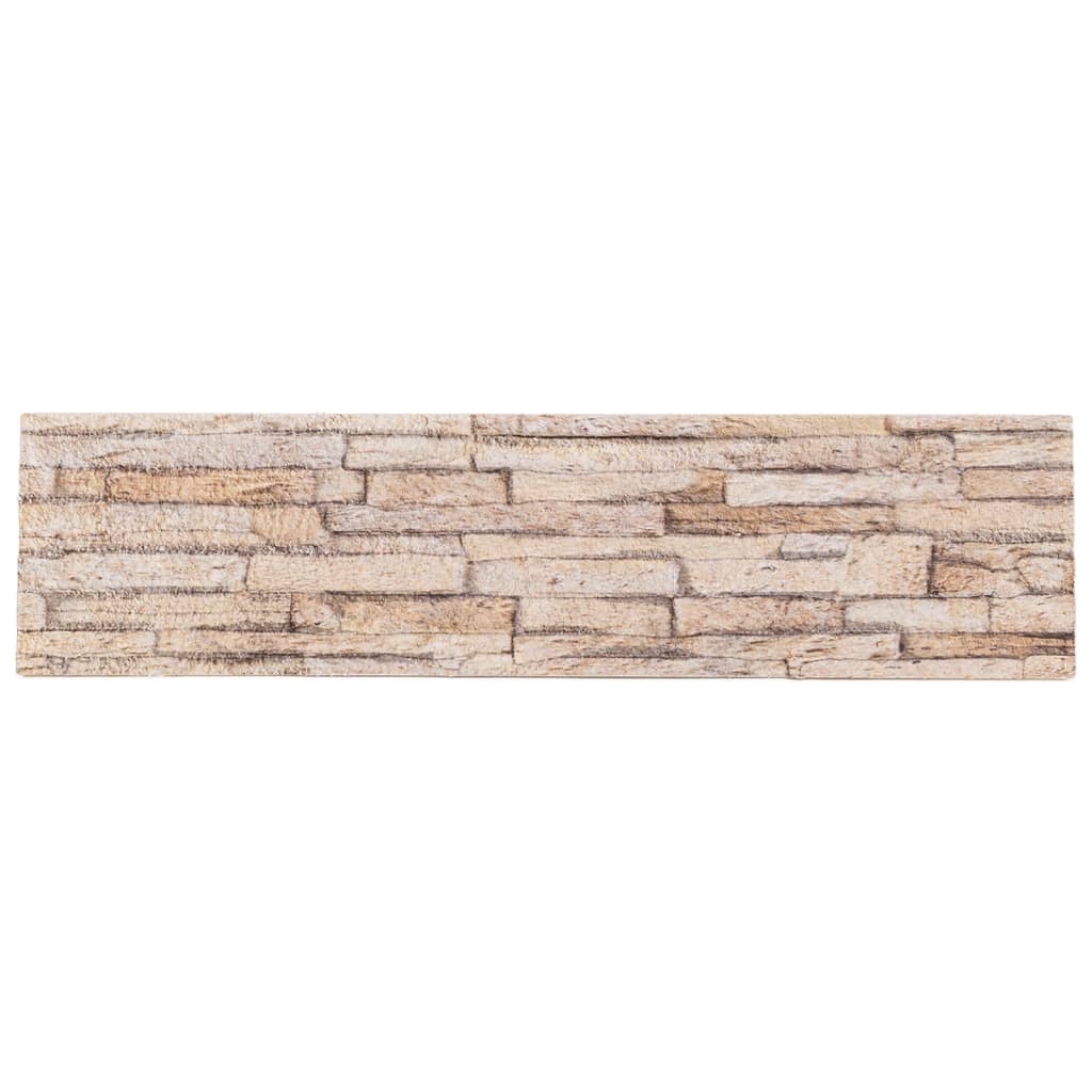 3D-vægpaneler 14 stk. 100x25 cm EPS brun