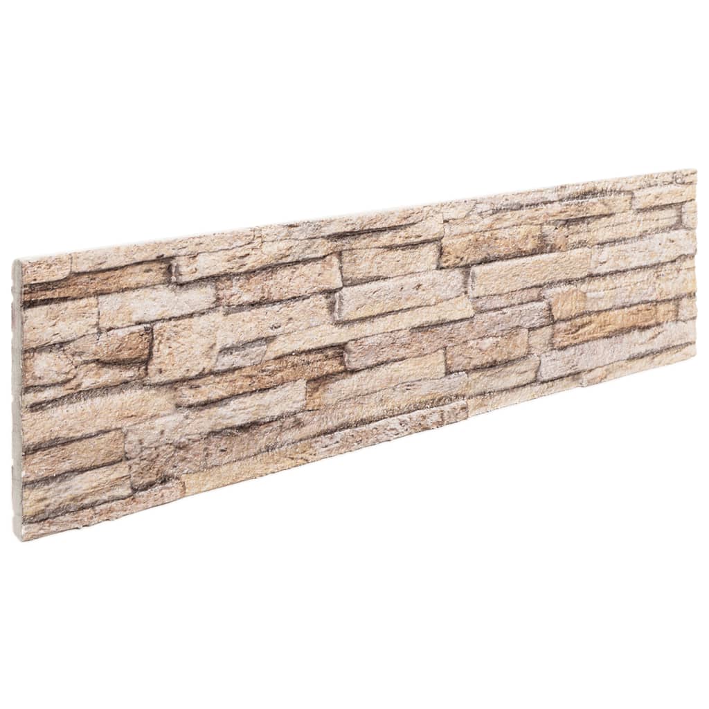 3D-vægpaneler 14 stk. 100x25 cm EPS brun