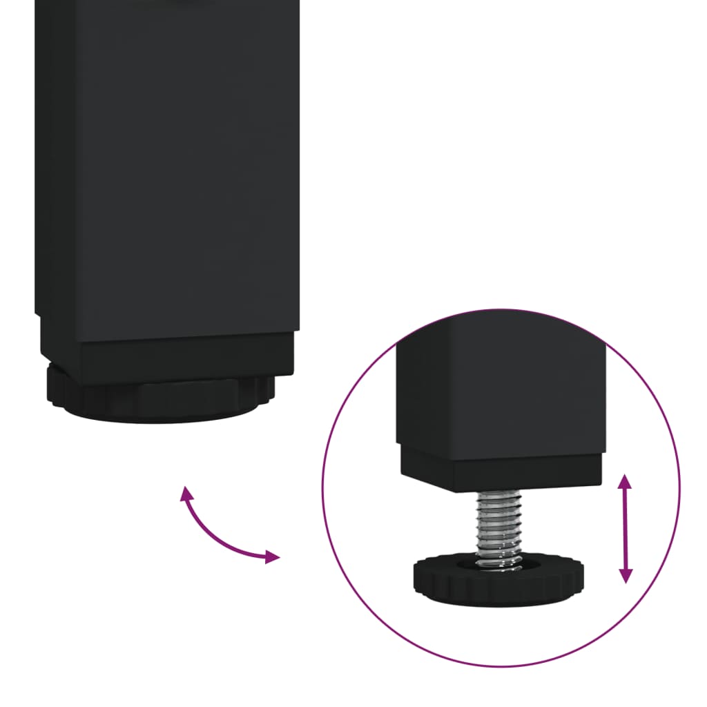 konsolbord med transparent glastop 118,5x30x81 cm stål