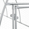 kaninbur 300x105x120 cm galvaniseret stål sølvfarvet