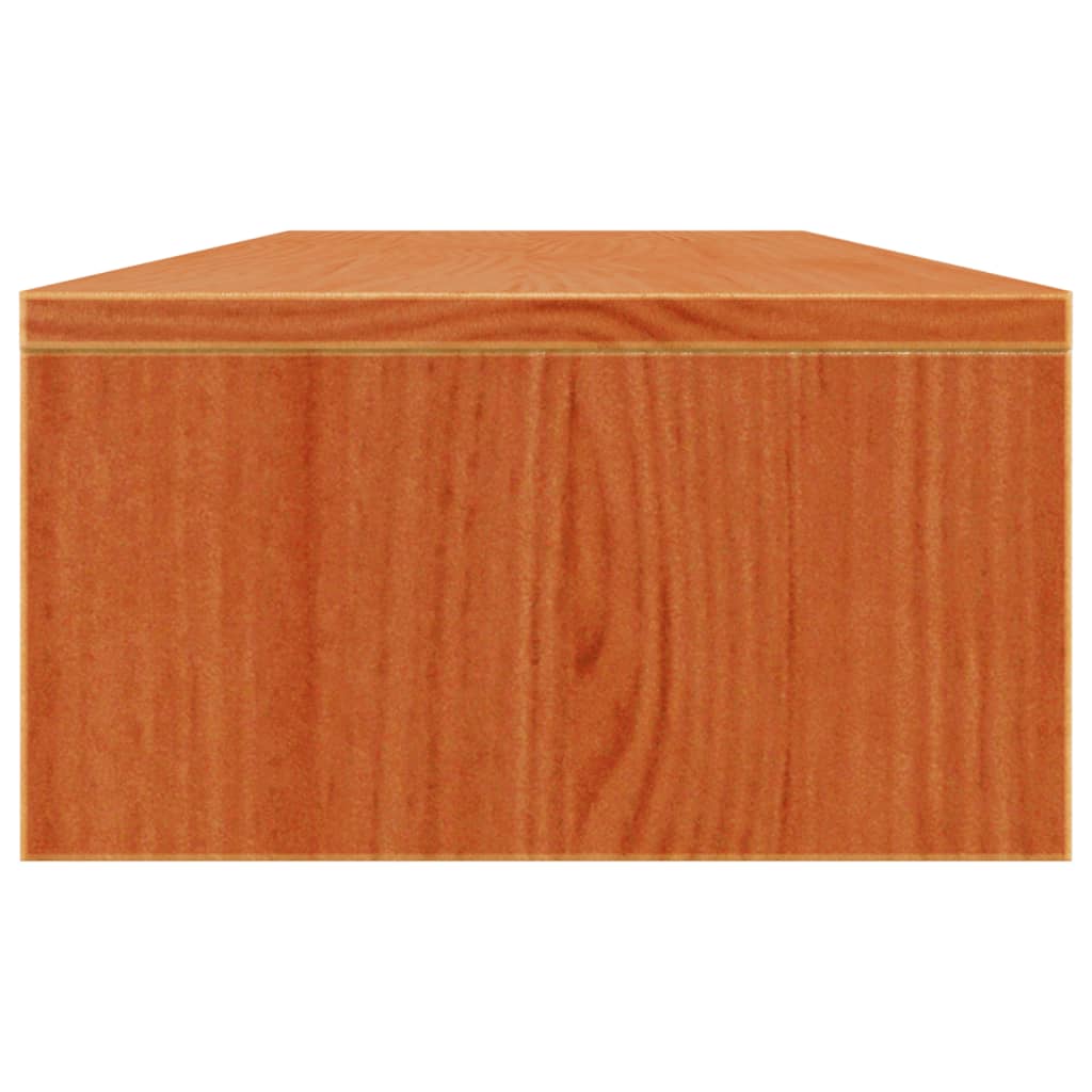 skærmholder 100x24x13 cm massivt fyrretræ gyldenbrun