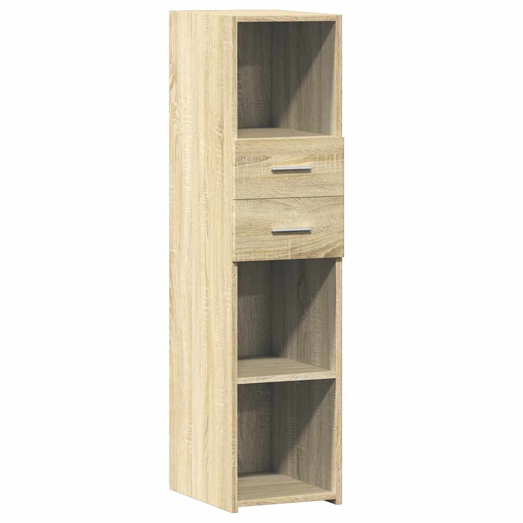 højskab 30x42,5x124 cm konstrueret træ sonoma-eg