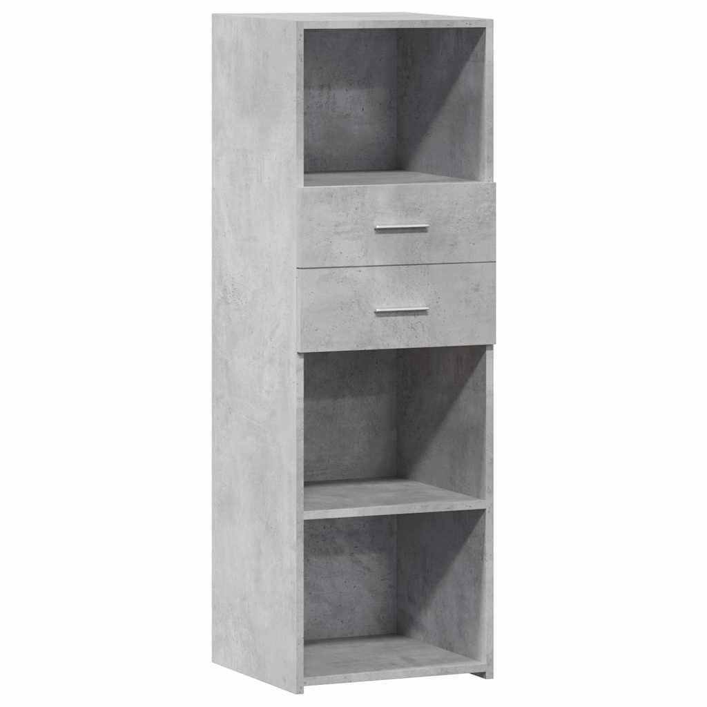 højskab 40x42,5x124 cm konstrueret træ betongrå