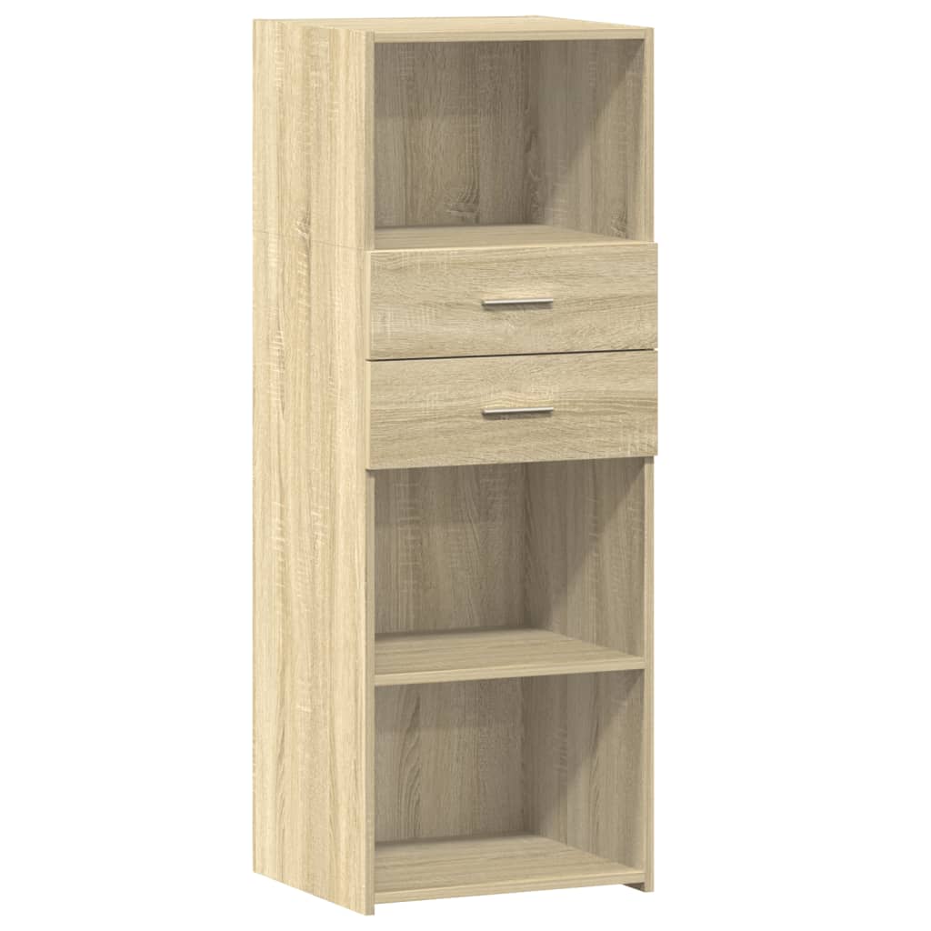 højskab 45x42,5x124 cm konstrueret træ sonoma-eg