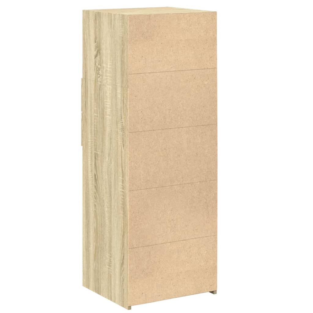 højskab 45x42,5x124 cm konstrueret træ sonoma-eg