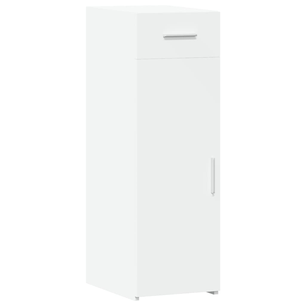 reol 30x42,5x93 cm konstrueret træ hvid