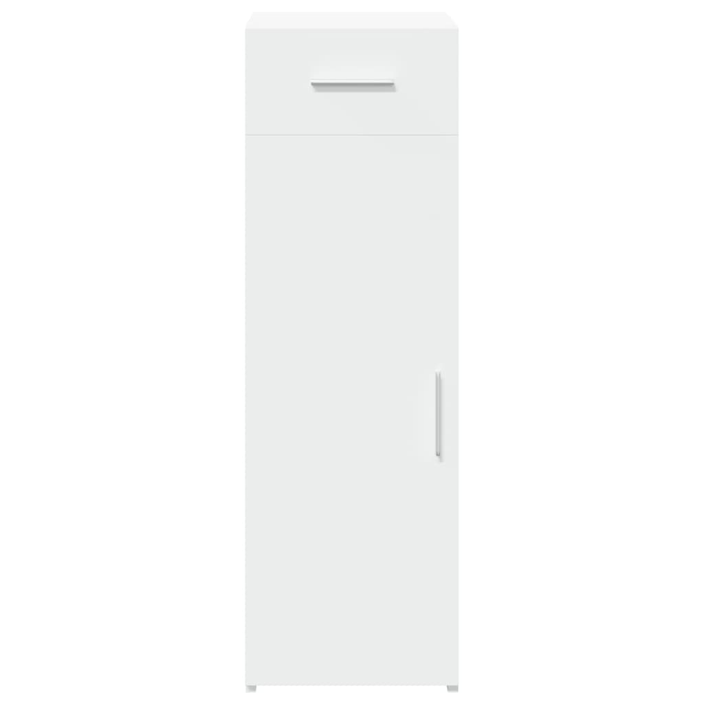 reol 30x42,5x93 cm konstrueret træ hvid