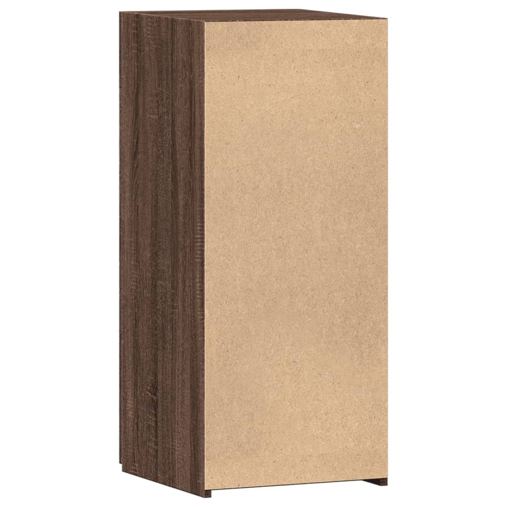 skab 40x42,5x93 cm konstrueret træ brun egetræsfarve