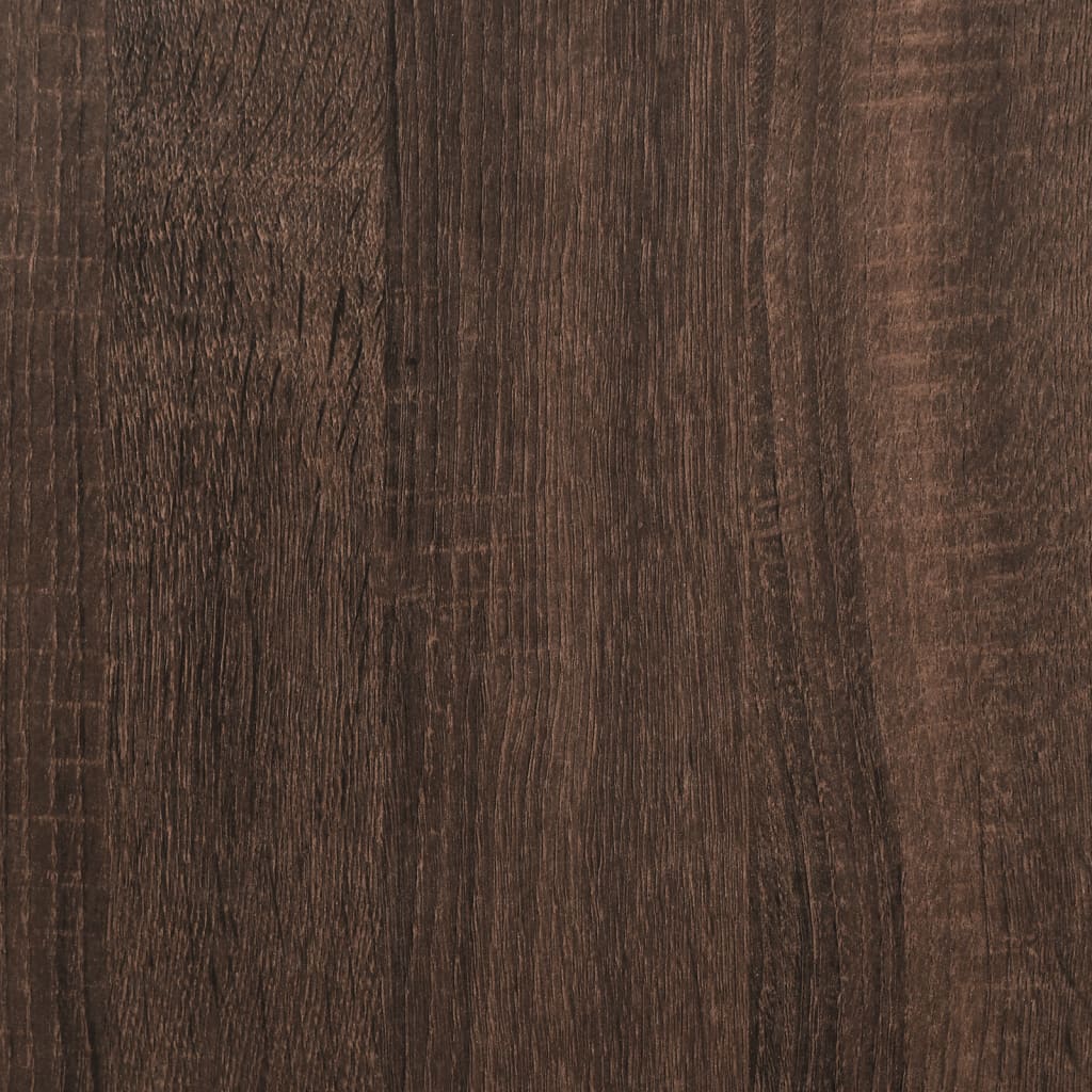 skab 40x42,5x93 cm konstrueret træ brun egetræsfarve