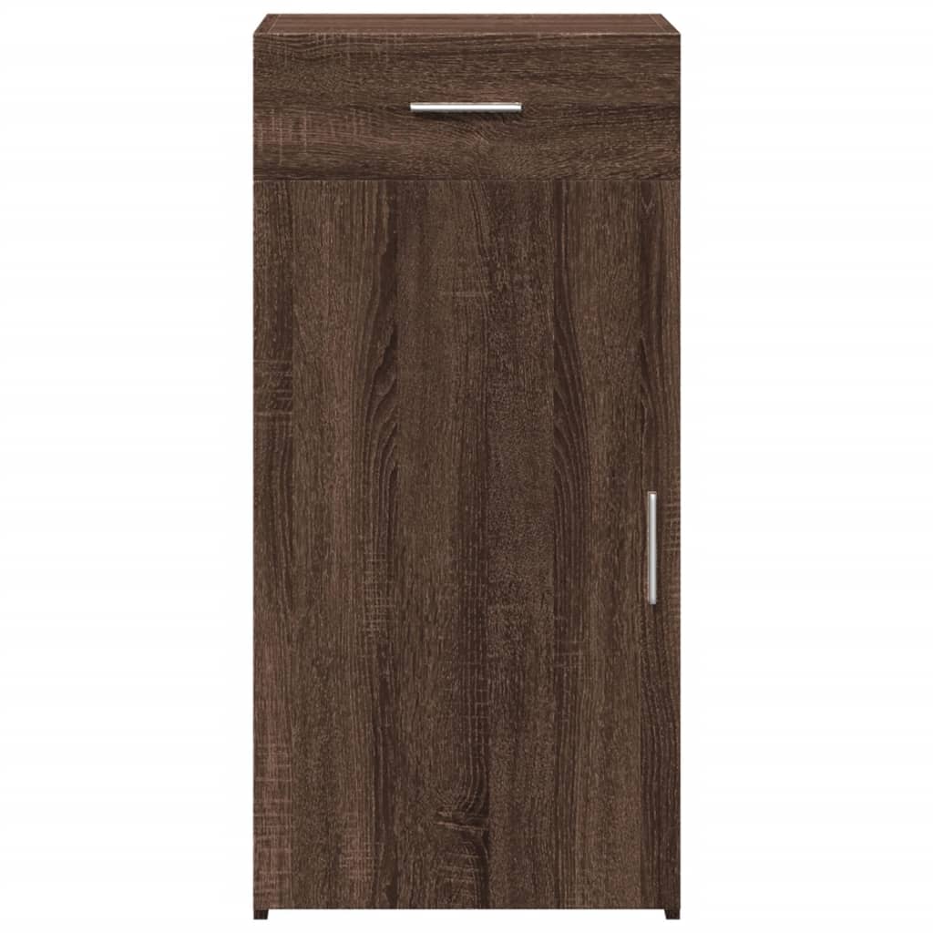 skab 45x42,5x93 cm konstrueret træ brun egetræsfarve