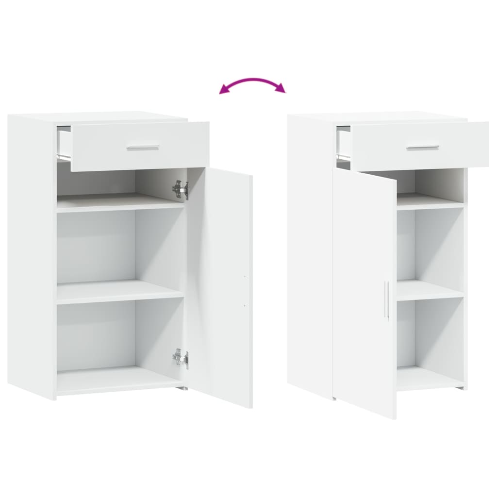 skab 50x42,5x93 cm konstrueret træ hvid