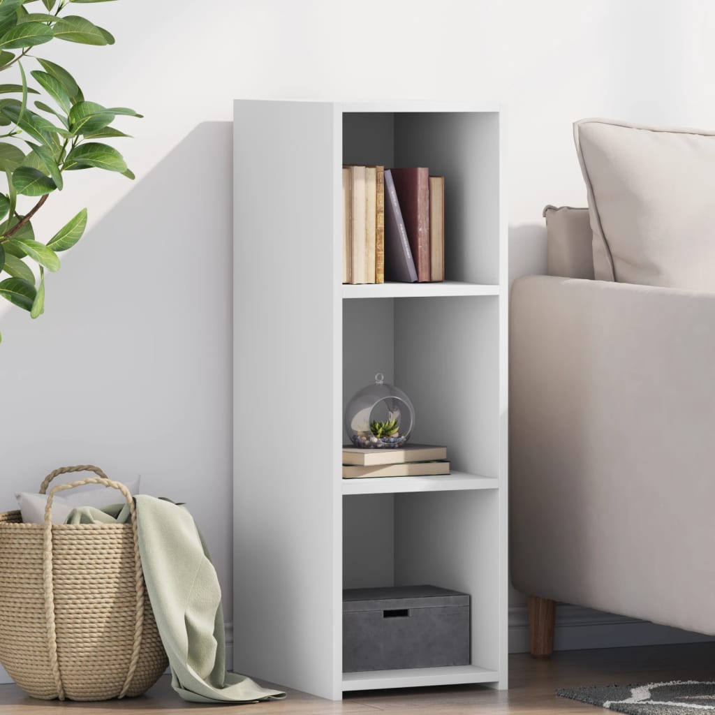 skænk 30x41x93 cm konstrueret træ hvid