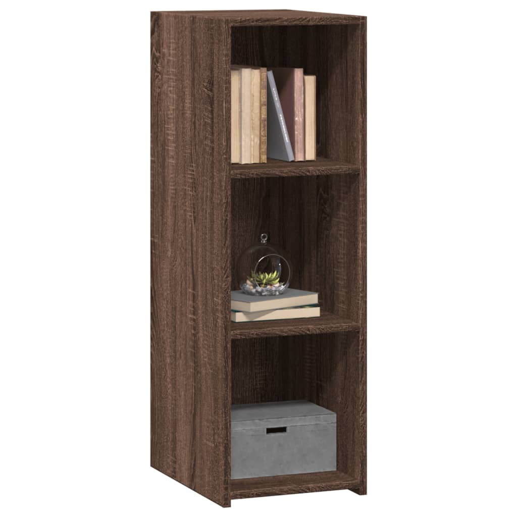 reol 30x41x93 cm konstrueret træ brun egetræsfarve