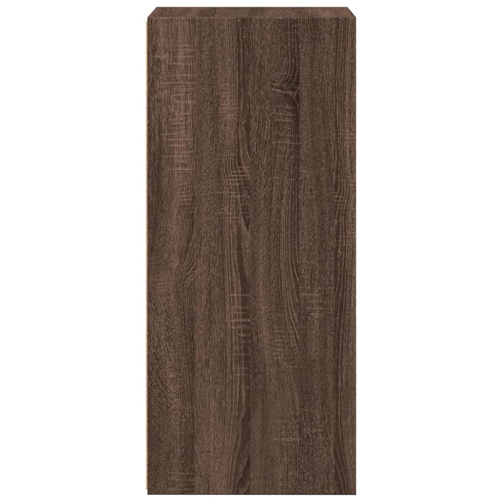 reol 40x41x93 cm konstrueret træ brun egetræsfarve