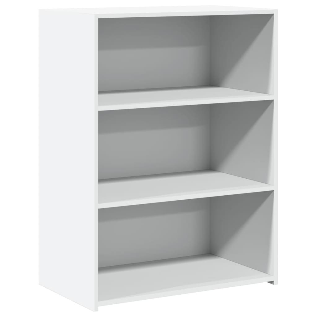 reol 70x41x93 cm konstrueret træ hvid