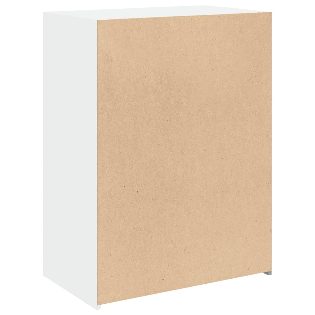 reol 70x41x93 cm konstrueret træ hvid