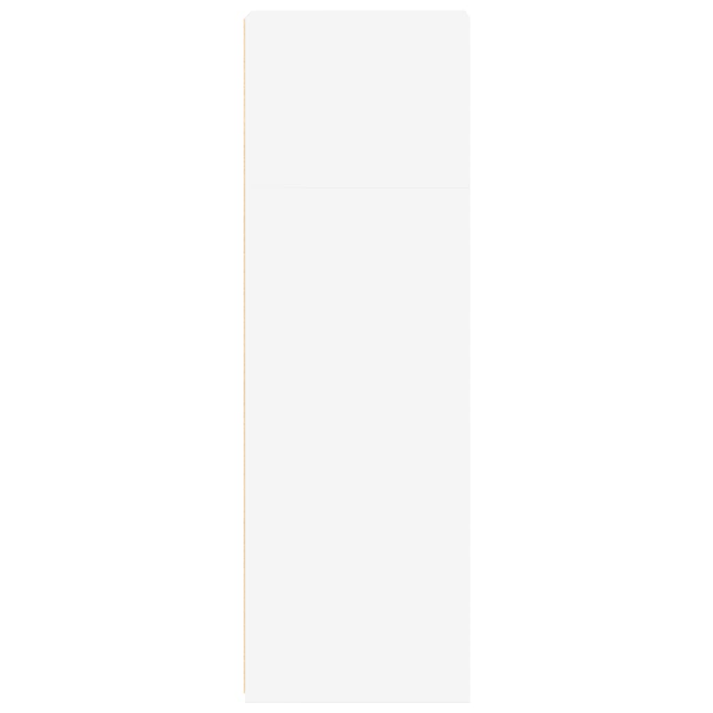 reol 30x41x124 cm konstrueret træ hvid