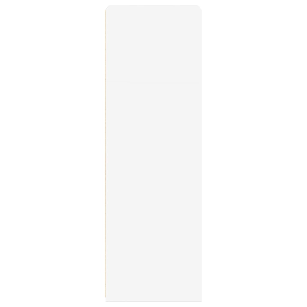 reol 45x41x124 cm konstrueret træ hvid