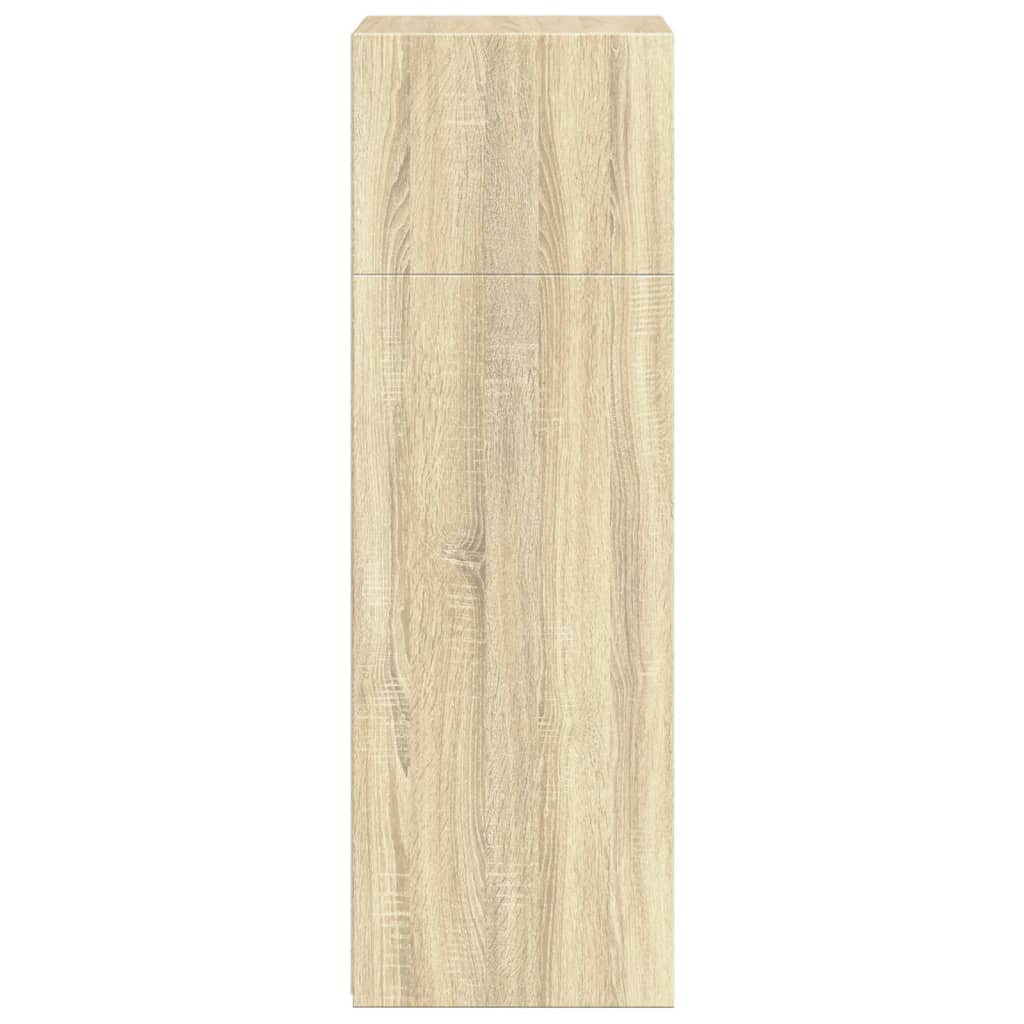 reol 50x41x124 cm konstrueret træ sonoma-eg