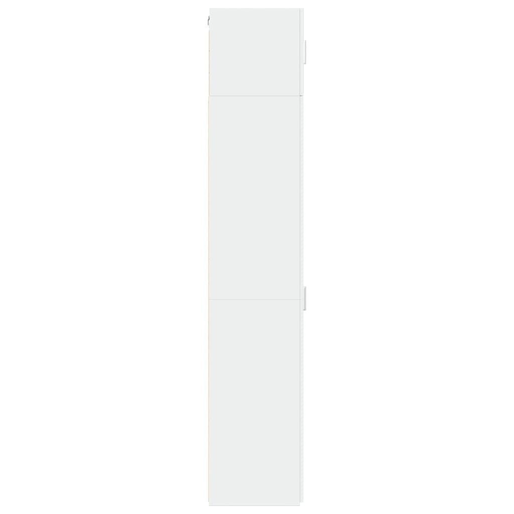skab 30x42,5x225 cm smalt konstrueret træ hvid