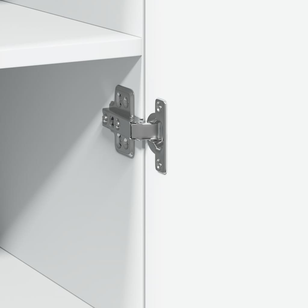 skab 30x42,5x225 cm smalt konstrueret træ hvid