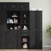 skab 40x42,5x225 cm smalt konstrueret træ sort