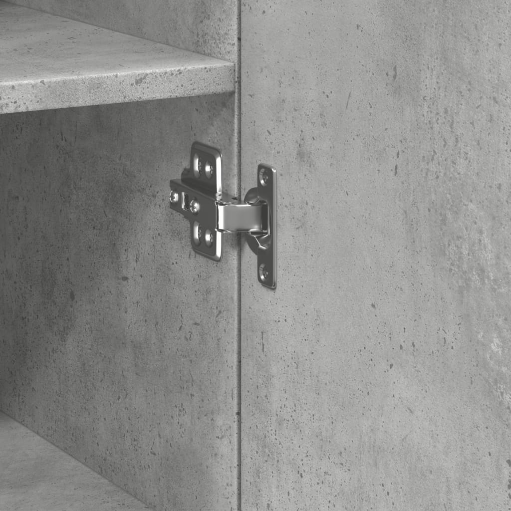 skab 45x42,5x225 cm smalt konstrueret træ betongrå