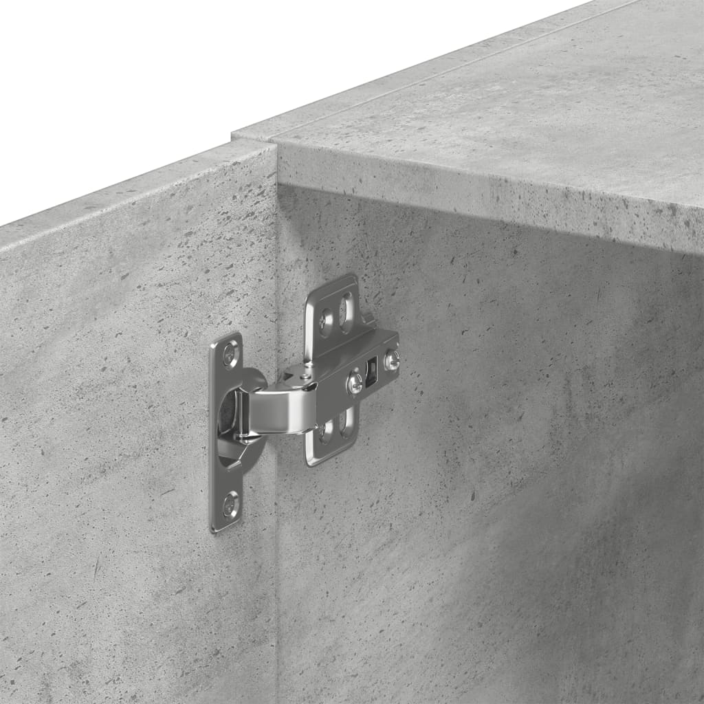 skab 45x42,5x225 cm smalt konstrueret træ betongrå