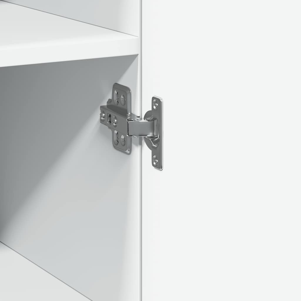 skab 50x42,5x225 cm smalt konstrueret træ hvid