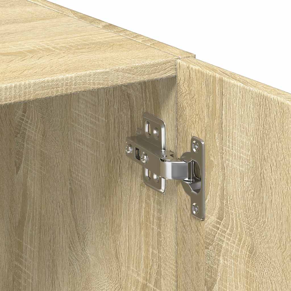 skab 50x42,5x225 cm smalt konstrueret træ sonoma-eg