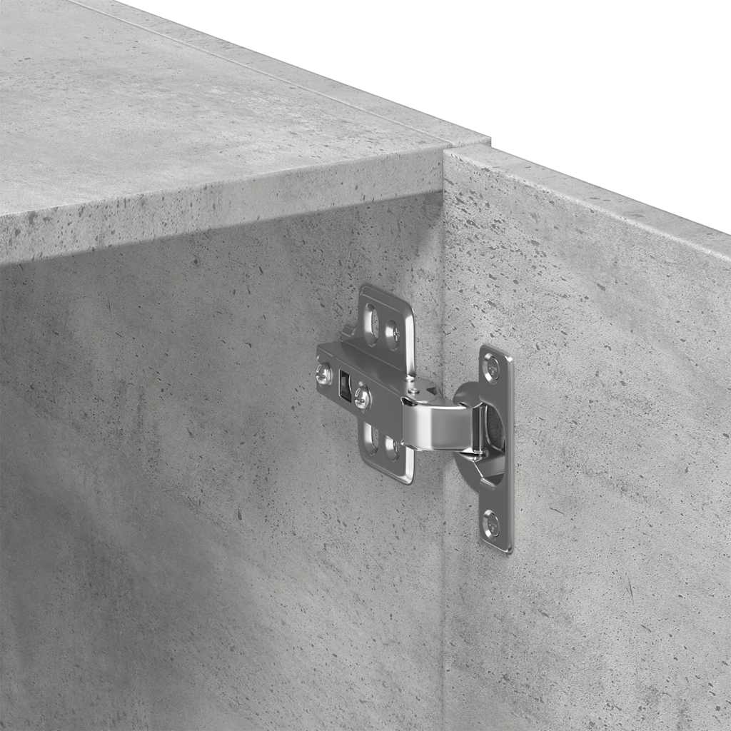 skab 50x42,5x225 cm smalt konstrueret træ betongrå