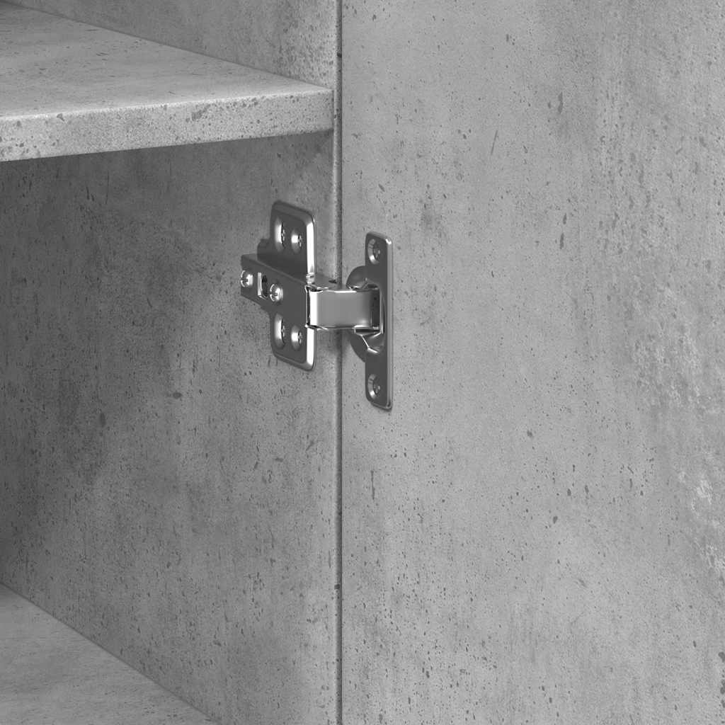 skab 50x42,5x225 cm smalt konstrueret træ betongrå