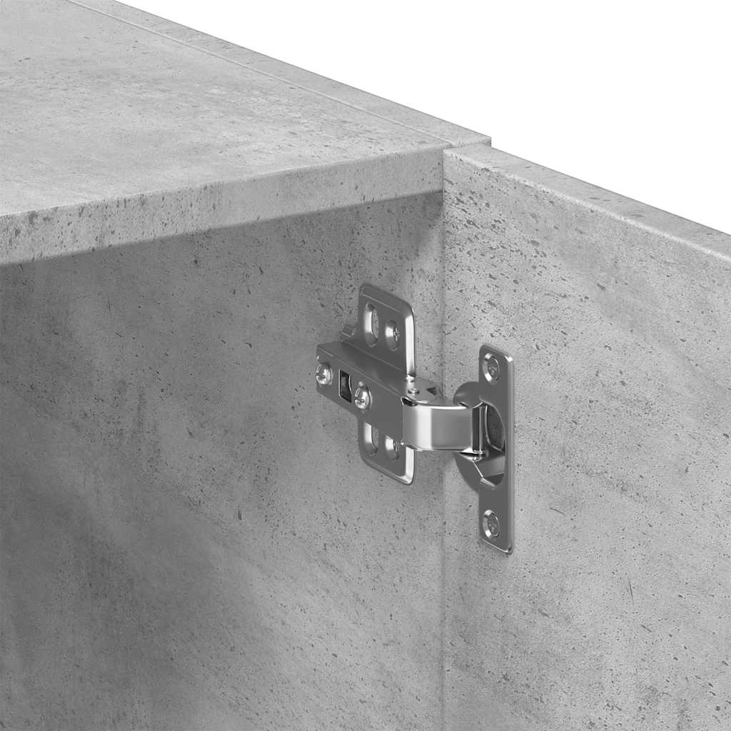 skab 50x42,5x225 cm smalt konstrueret træ betongrå