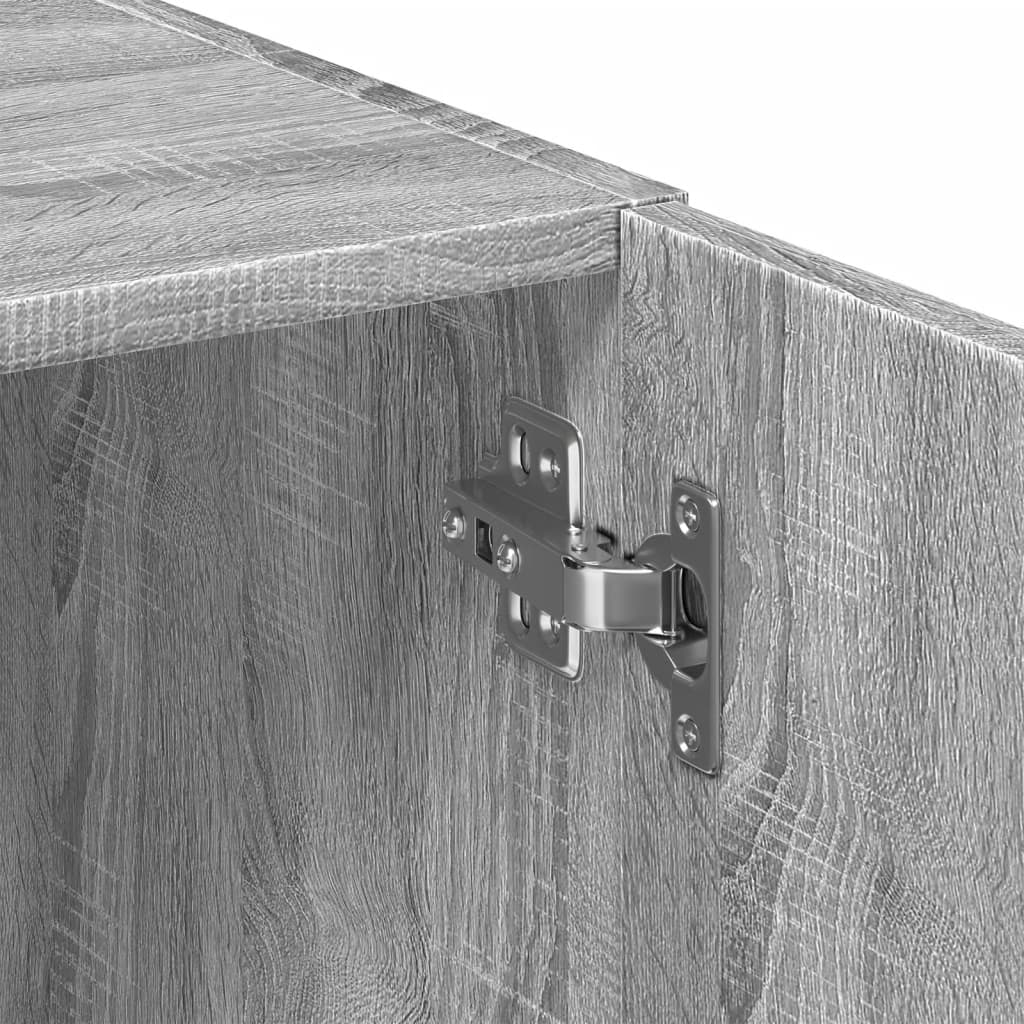 skab 70x42,5x225 cm konstrueret træ grå sonoma-eg