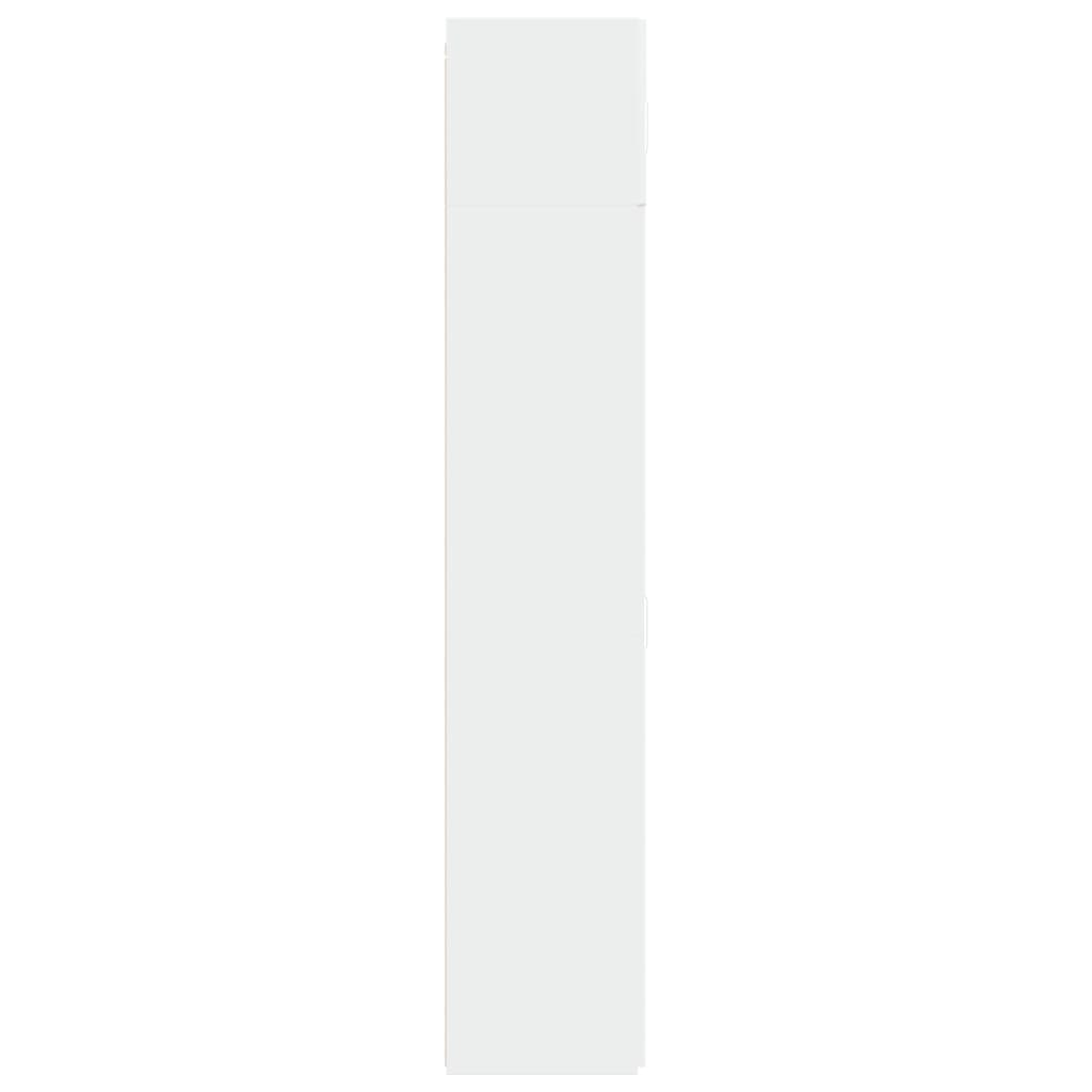 opbevaringsskab 70x42,5x225 cm konstrueret træ hvid